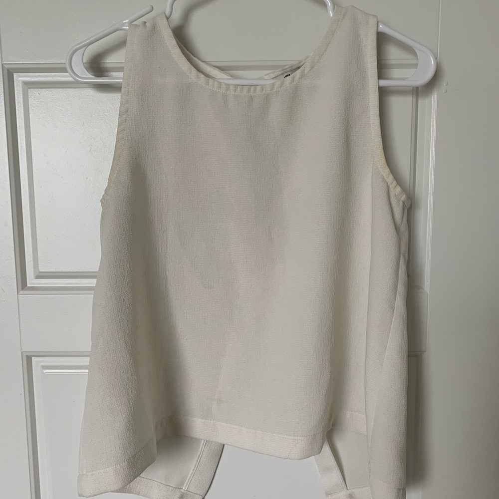 Madewell tank with open back